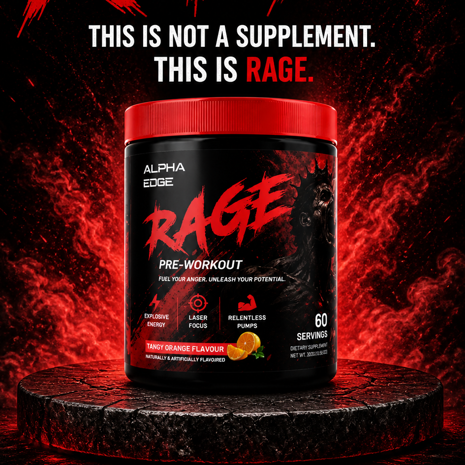 ALPHA EDGE | RAGE | PREWORKOUT | 60 SERVINGS